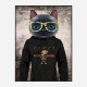 Cool Cat Gucci Hoodie Art Print