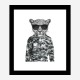 Leopard in Camo Art Print