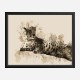 Lazy Leopard Abstract Art Print