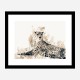 Focused Leopard Abstract Art Print