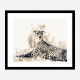 Focused Leopard Abstract Art Print