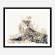 Focused Leopard Abstract Art Print