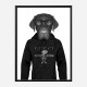 Labrador in Gucci Hoodie Art Print Labrador in Gucci Hoodie Art Print