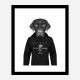 Labrador in Gucci Hoodie Art Print Labrador in Gucci Hoodie Art Print