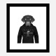Labrador in Gucci Hoodie Art Print Labrador in Gucci Hoodie Art Print