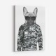 French Bulldog in Cammo Hoodie Art Print