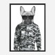 French Bulldog in Cammo Hoodie Art Print