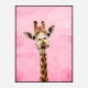 Pink Giraffe Art Print