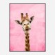 Pink Giraffe Art Print