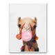 Camel Bubble Gum Art Print