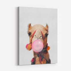 Camel Bubble Gum Art Print