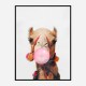 Camel Bubble Gum Art Print