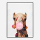 Camel Bubble Gum Art Print