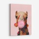 Pink Camel Bubble Gum Art Print