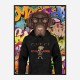 Labrador Dog in a Gucci Hoodie Graffiti Art Print