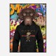 Labrador Dog in a Gucci Hoodie Graffiti Art Print