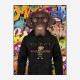 Labrador Dog in a Gucci Hoodie Graffiti Art Print