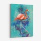 Pink Flamingo Grunge Art Print