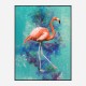 Pink Flamingo Grunge Art Print Pink Flamingo Grunge Art Print
