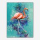 Pink Flamingo Grunge Art Print Pink Flamingo Grunge Art Print