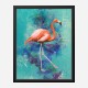 Pink Flamingo Grunge Art Print Pink Flamingo Grunge Art Print
