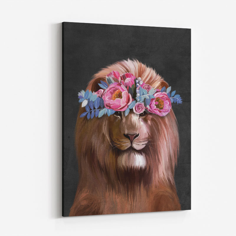 Flower Lion Art Print