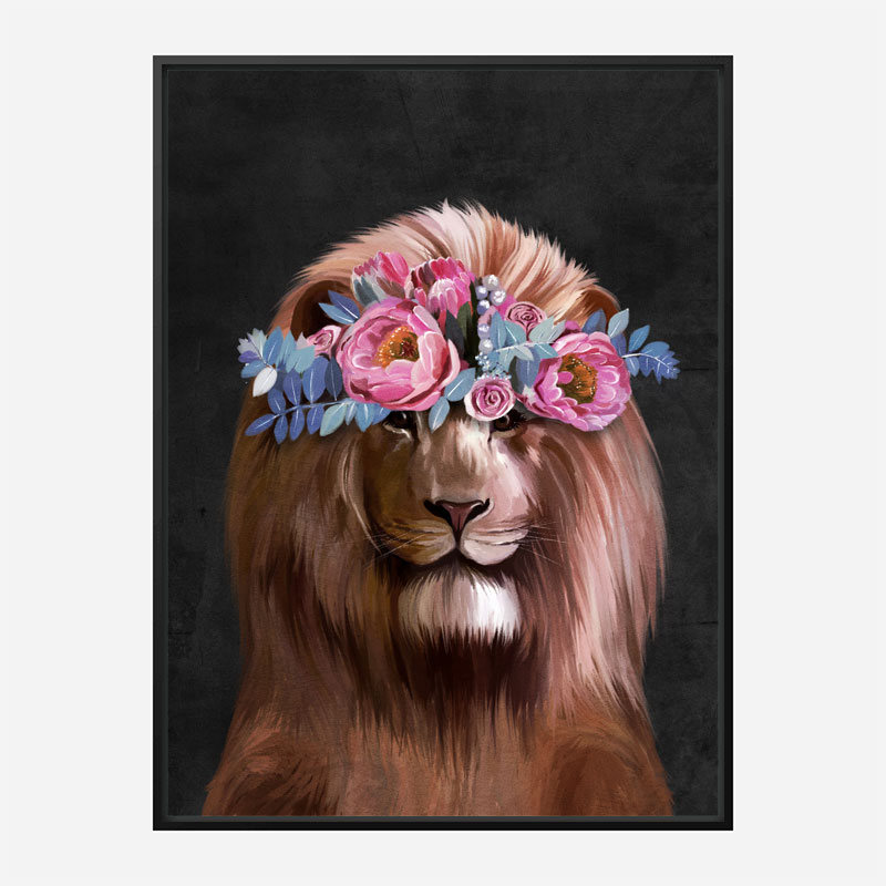 Flower Lion Art Print