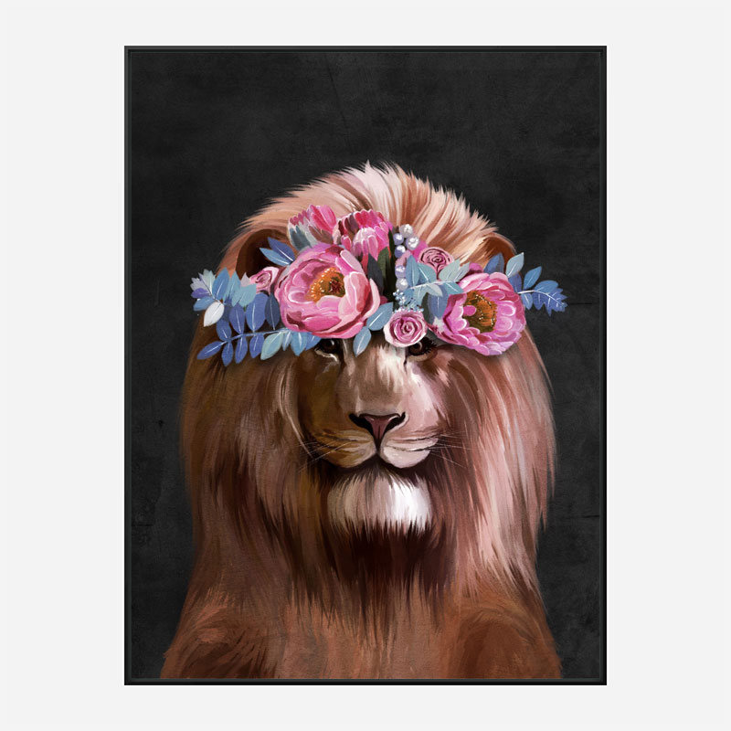 Flower Lion Art Print