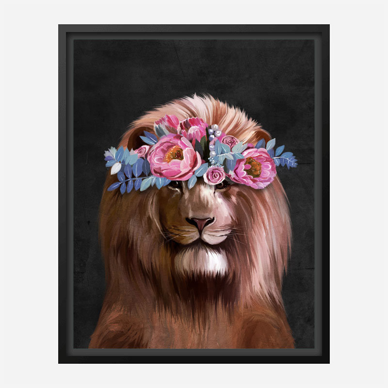 Flower Lion Art Print