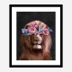 Flower Lion Art Print