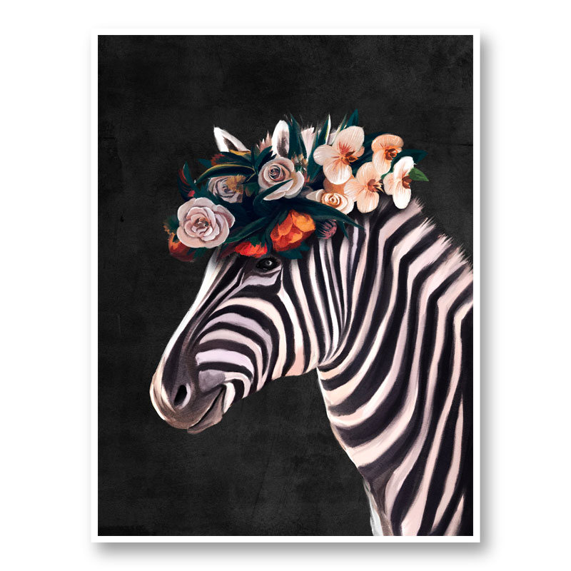 Flower Lion Art Print Flower Lion Art Print