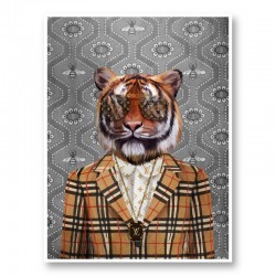 Tiger Fashion Victim Art Print