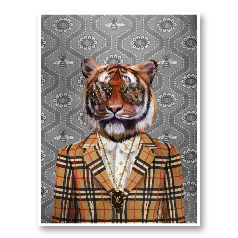 Fashion Victim Tiger Art Print