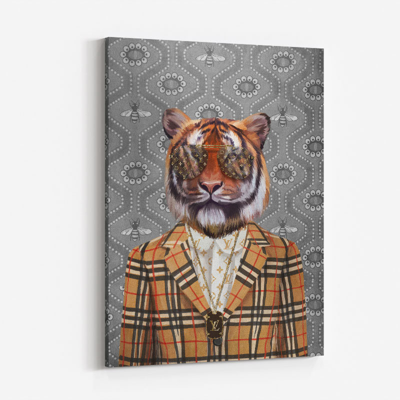 Tiger Fashion Victim Art Print