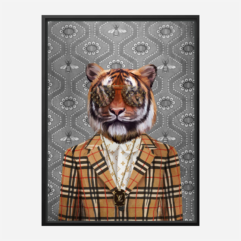 Tiger Fashion Victim Art Print