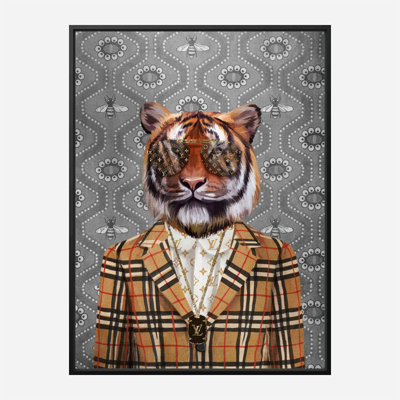 Tiger Fashion Victim Art Print