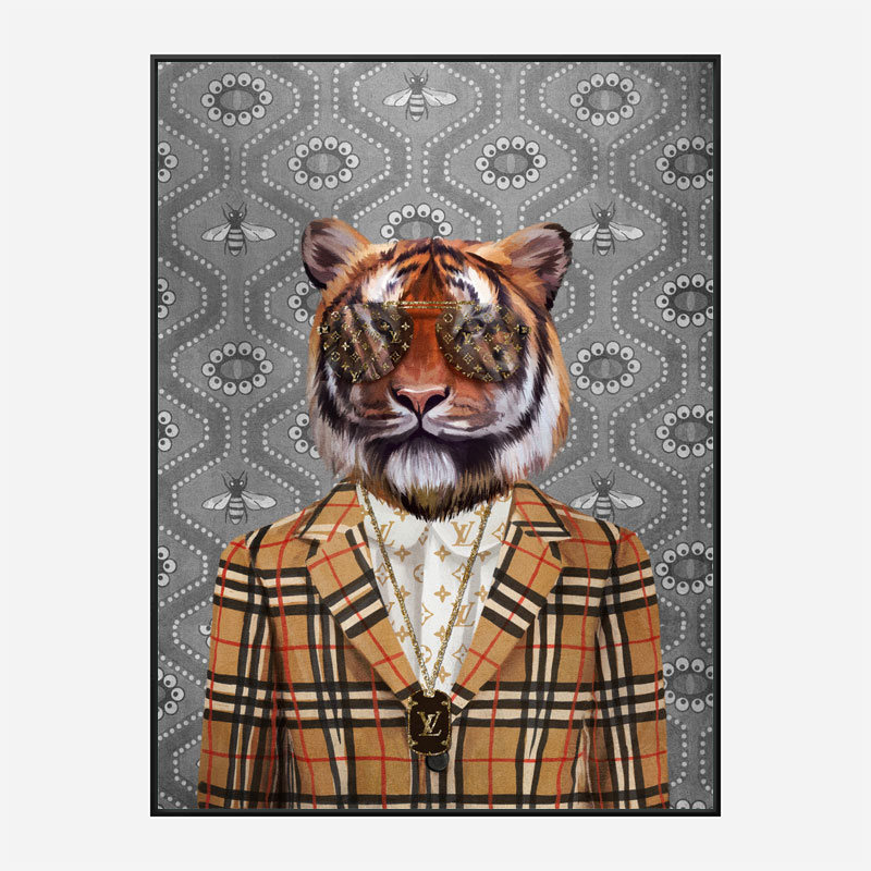 Fashion Victim Tiger Art Print