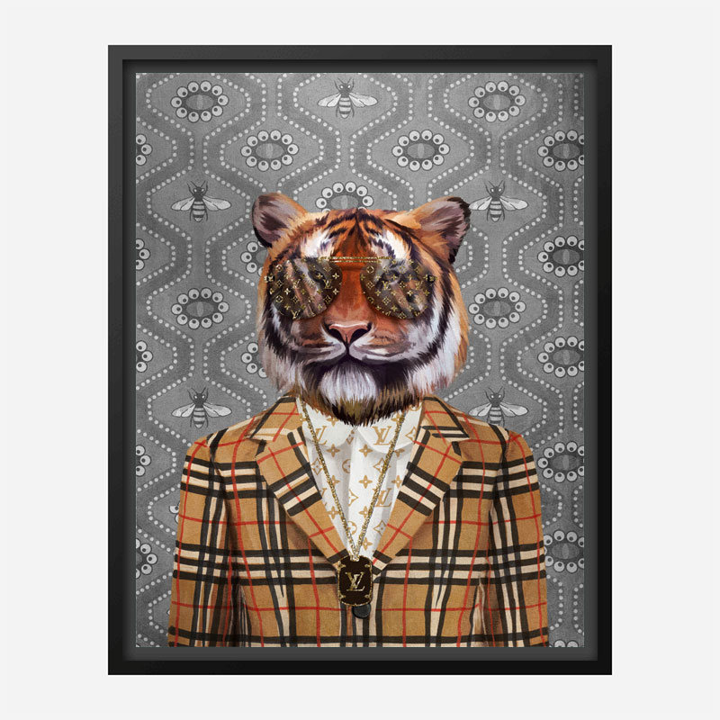 Tiger Fashion Victim Art Print