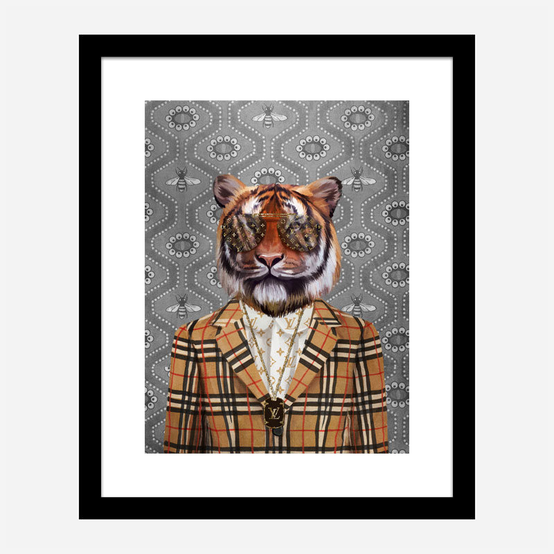 Tiger Fashion Victim Art Print