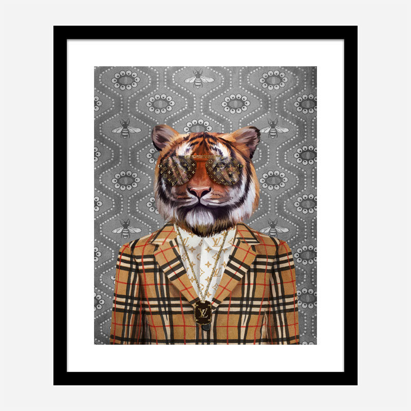 Tiger Fashion Victim Art Print