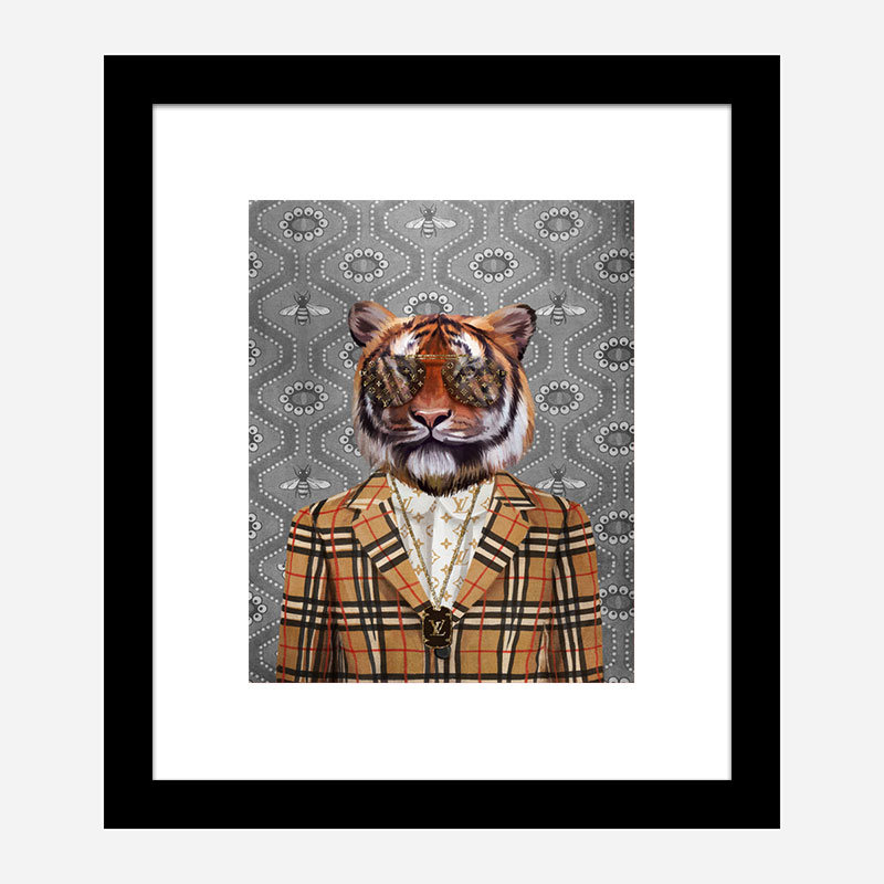 Tiger Fashion Victim Art Print