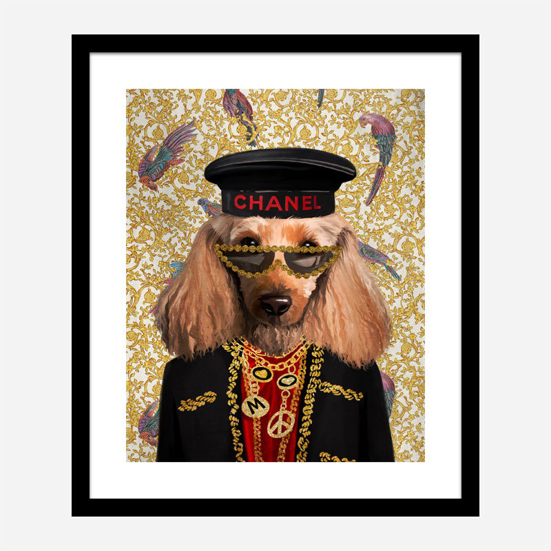 Doggy Fashion Victim Art Print