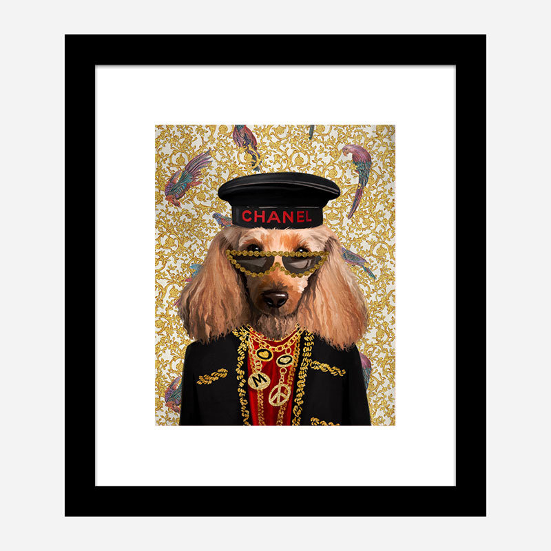 Doggy Fashion Victim Art Print