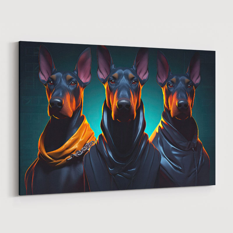 Doberman Gangster 3 Dogs