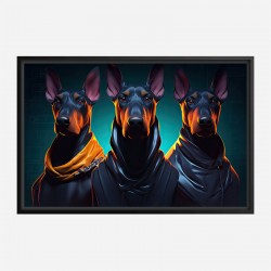 Doberman Gangster 3 Dogs