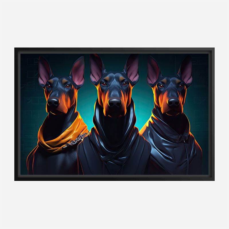 Doberman Gangster 3 Dogs