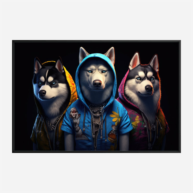 Siberian Husky Gangster Dogs