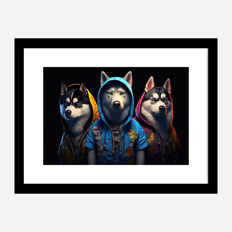 Siberian Husky Gangster Dogs