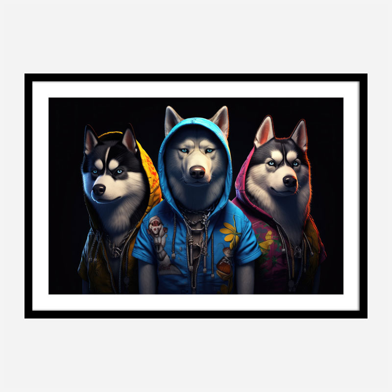 Siberian Husky Gangster Dogs