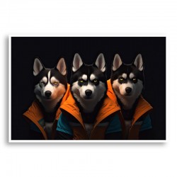 Siberian Husky Gangster Dogs